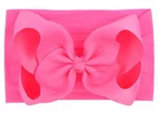 Little Stars ‘Barbie Pink’ Large Bow Baby Headband