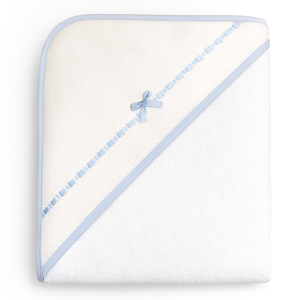 Martifanel Blue Ribbon Bow Hooded Towel