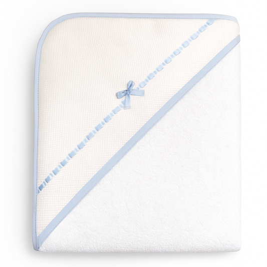 Martifanel Blue Ribbon Bow Hooded Towel