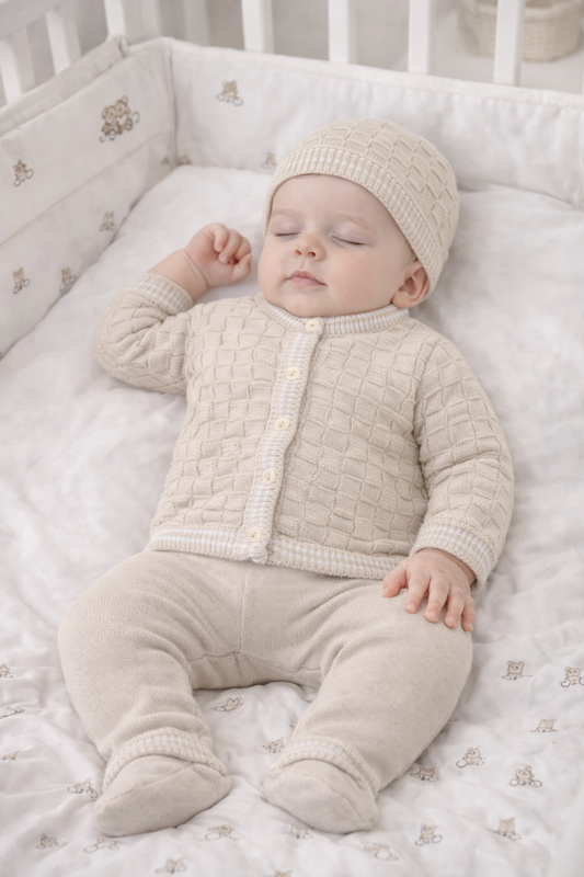 Pex Harry Natural 3 Piece Set Suit | 0-3M to 6-9M