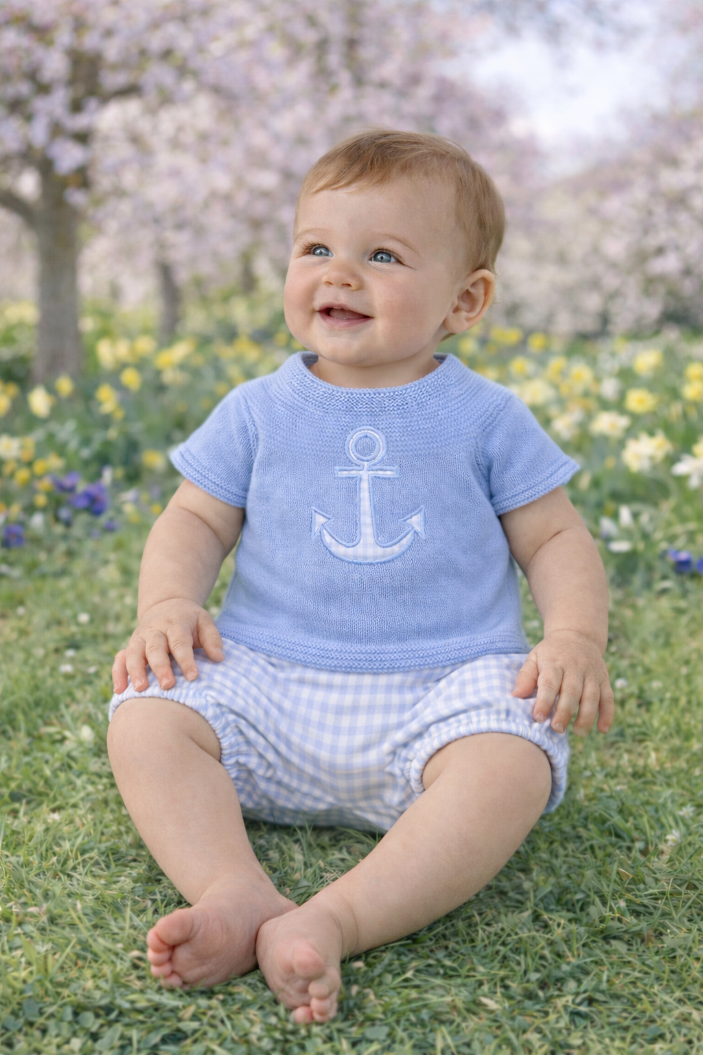 Pex Toby Blue Pants Suit | Newborn-18-24M