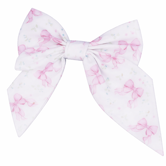 Babiné Pink Bows Girls Hair Bow Clip | Spanish Hair Accessory