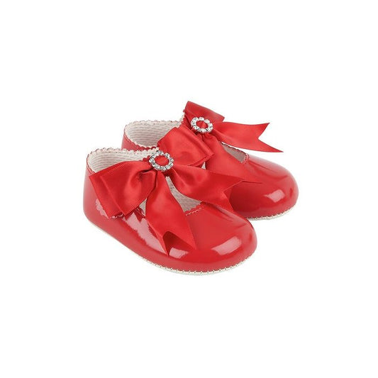 Red Patent Bow Baby Baypods