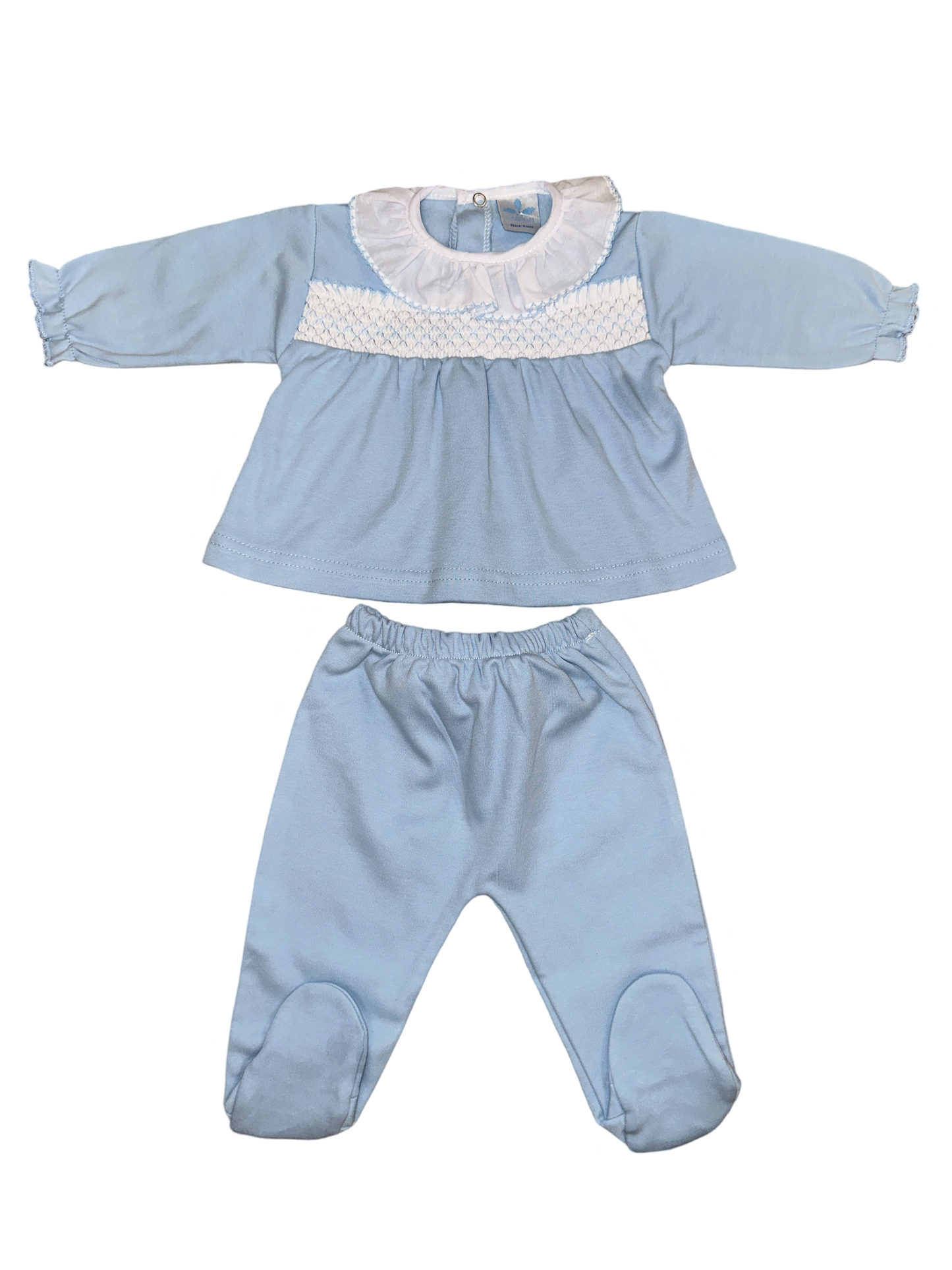 Sardon Baby Smocked 2 Piece Footie