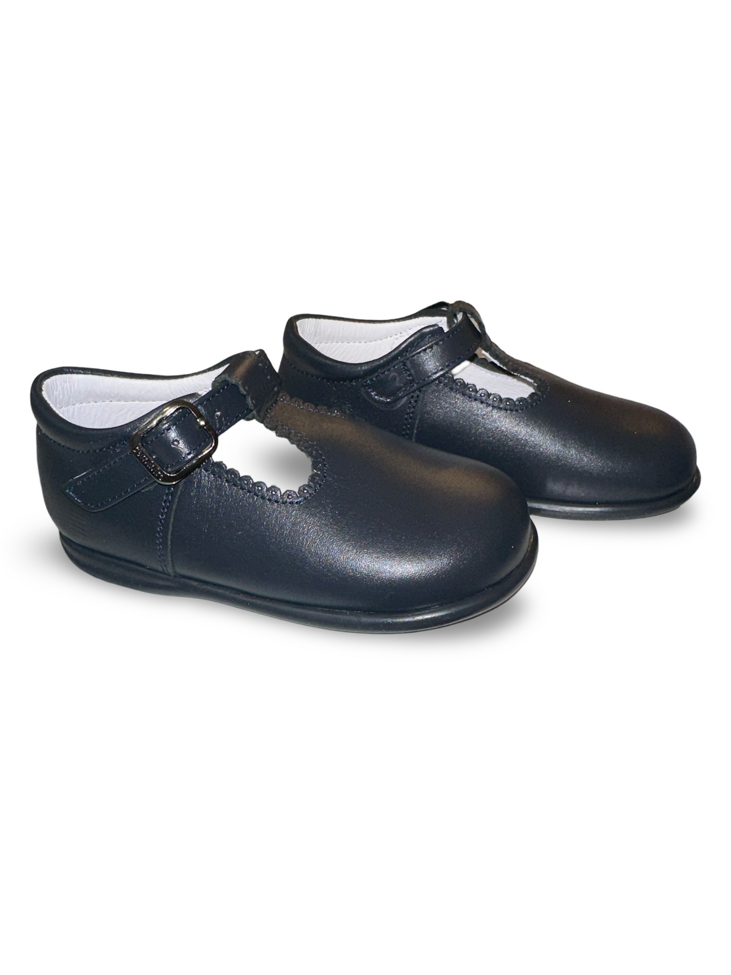 Caminito Toddler Navy Leather T Bar Shoe