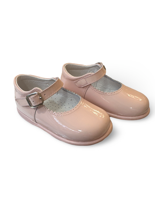 Caminito Toddler Girls Baby Pink Patent Mary Jane Shoe