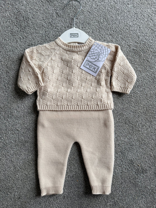 Pex Baby Harrison Natural Trouser Set | 0-24M