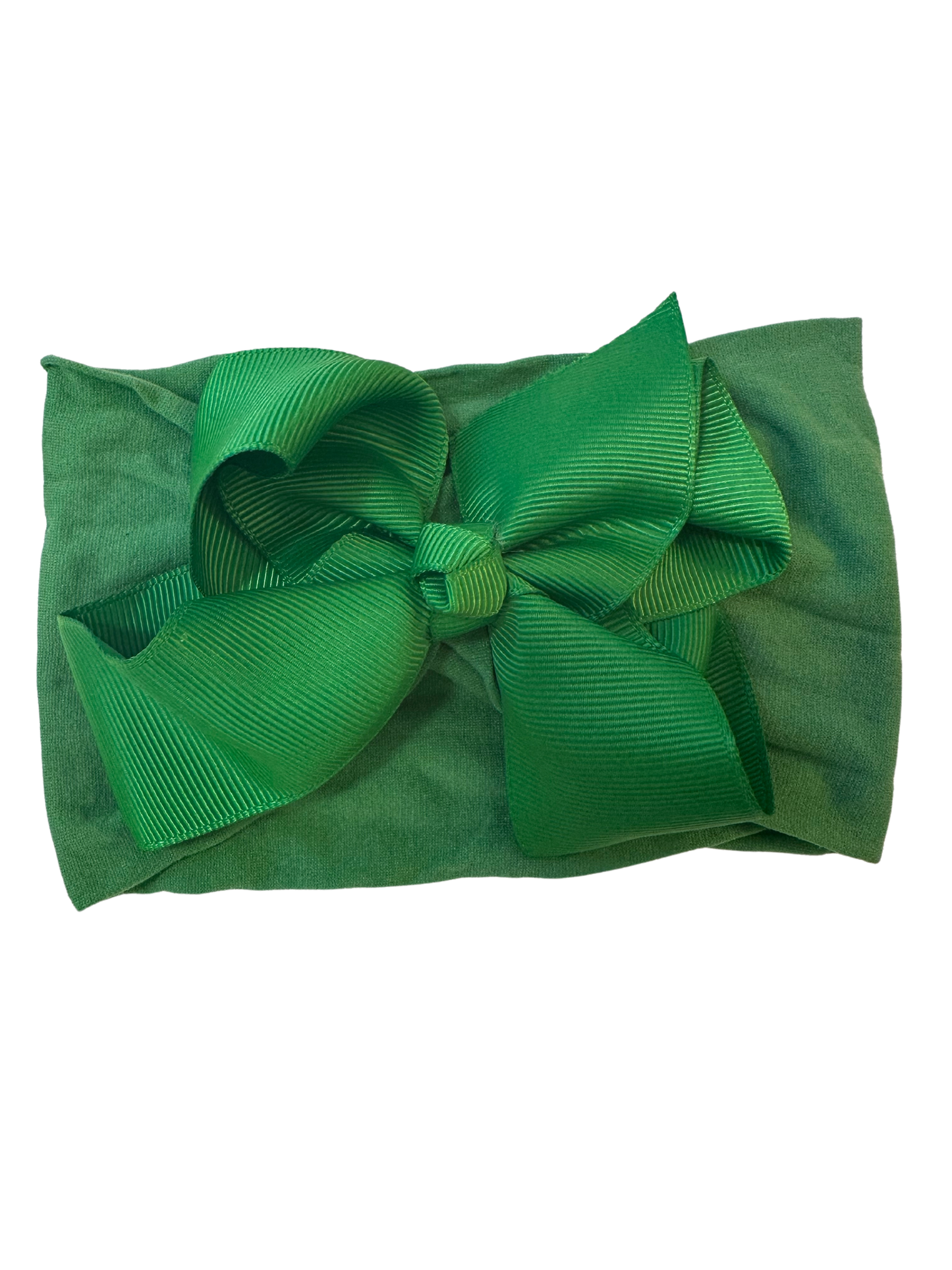Little Stars ‘Christmas Green’ Large Bow Baby Headband