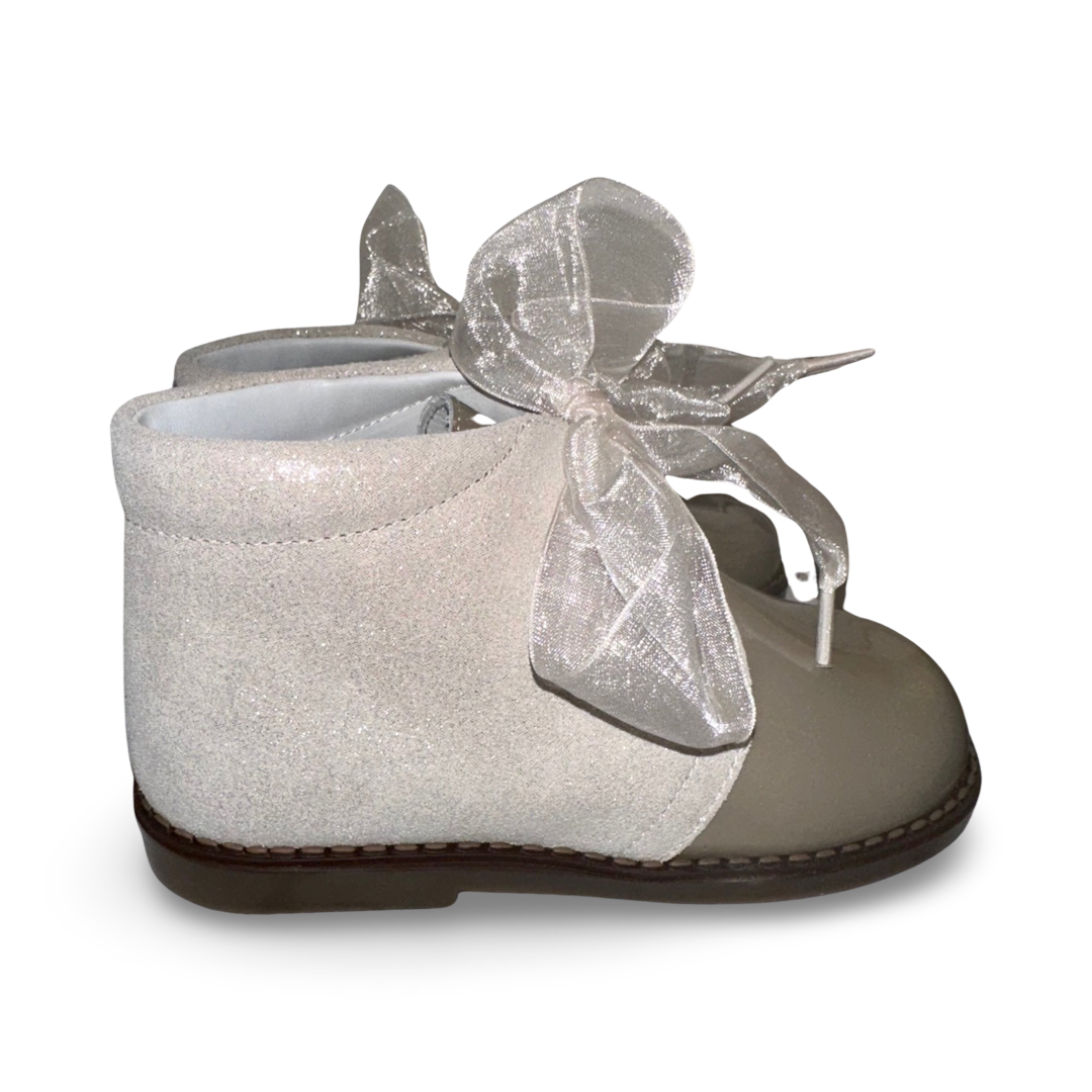 Andanines Girls Sparkle Boots Taupe