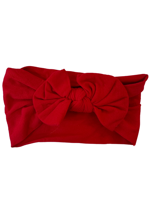 Little Stars ‘Red’ Small Bow Baby Headband
