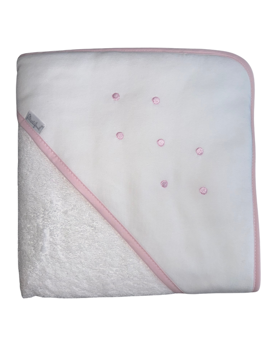 Martifanel Pink Spot Hooded Towel
