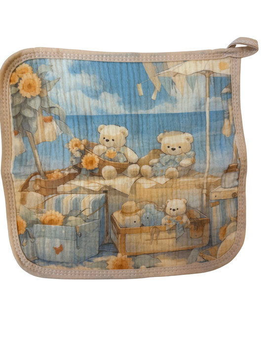 Little Stars ‘Teddy' Muslin Square