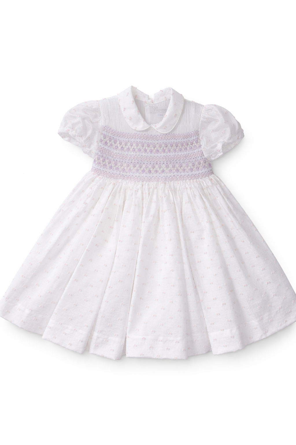 Naxos Girls Pink Smocked Dress | Summer Smocked Dress (12M-6 Years)