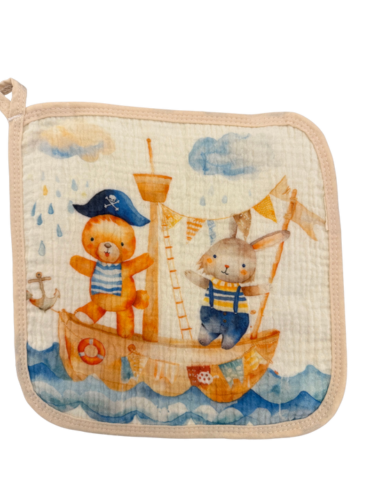 Little Stars ‘Ship Ahoy' Muslin Square