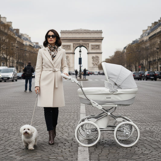 PRIVE Stylo Class Combination & Raincover - White Sparkle - NEW 2026