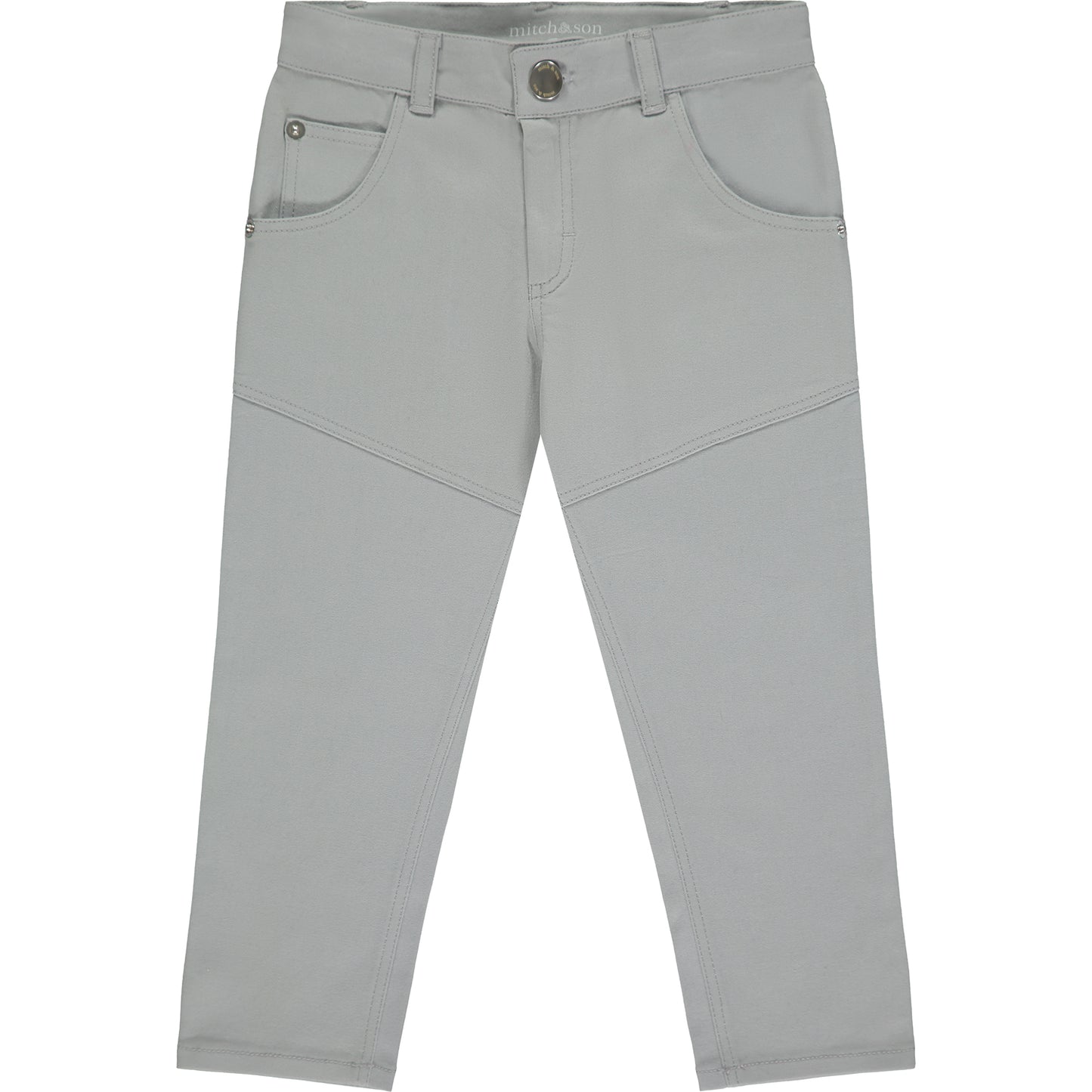 Boys Knitted Polo & Grey Chinos