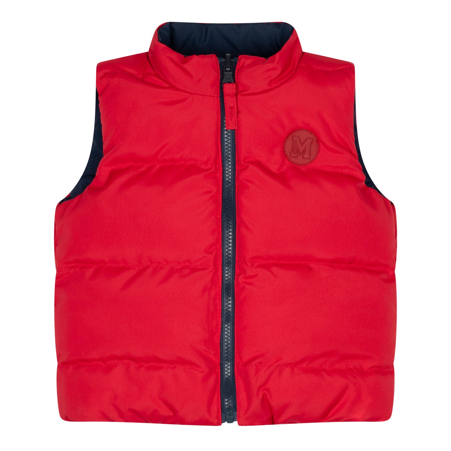 Mitch & Son 'BARKER' Dark Navy and Red Reversible Winter Gilet