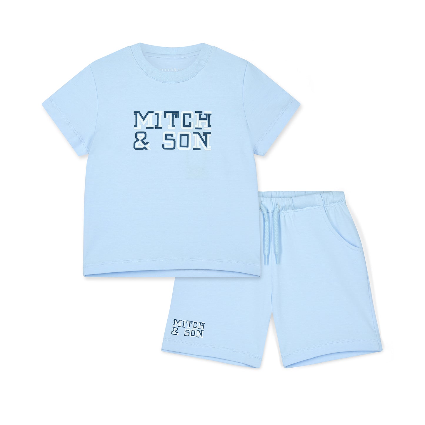 SS25 Mitch & Son 'Franklin’ Blue Shorts Set