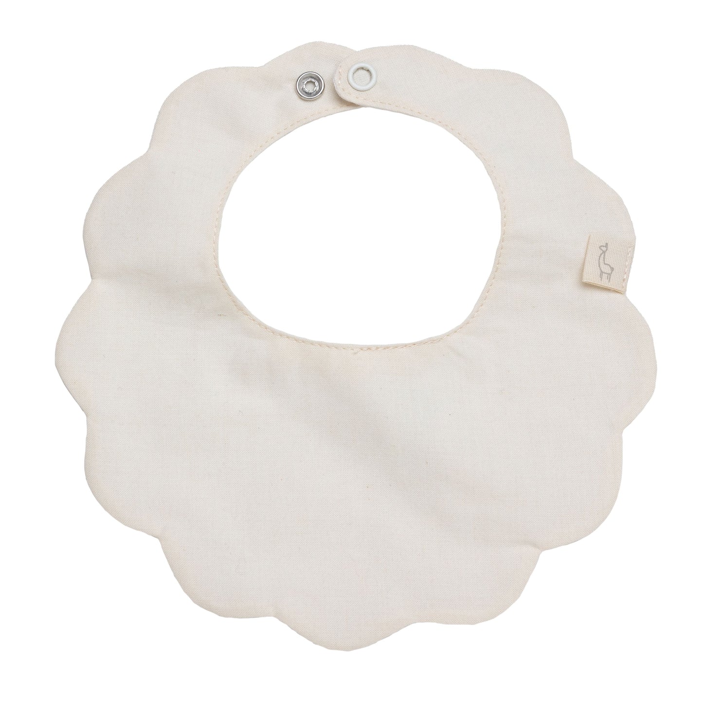 Baby Gi Beige Cotton Pique Scallop Collar Gift Set