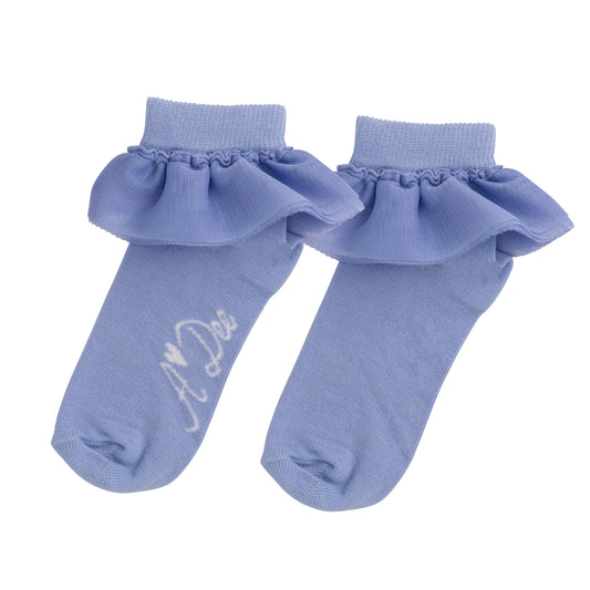 AW24 Adee 'PRIM' Adee On Ice Frill Ankle Socks