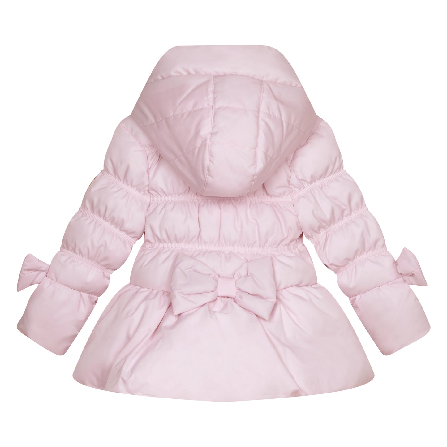 Adee 'RIHANON' Abstract Teddy Pink Bow Coat