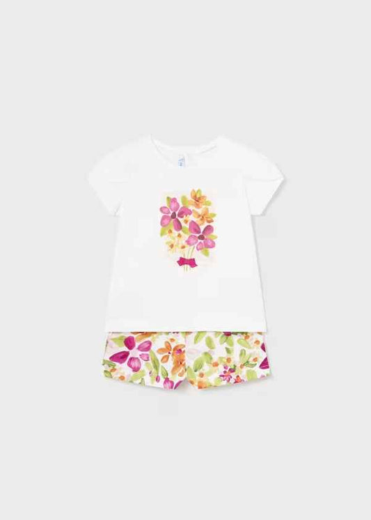 Mayoral Baby Girls Two Piece Shorts Set