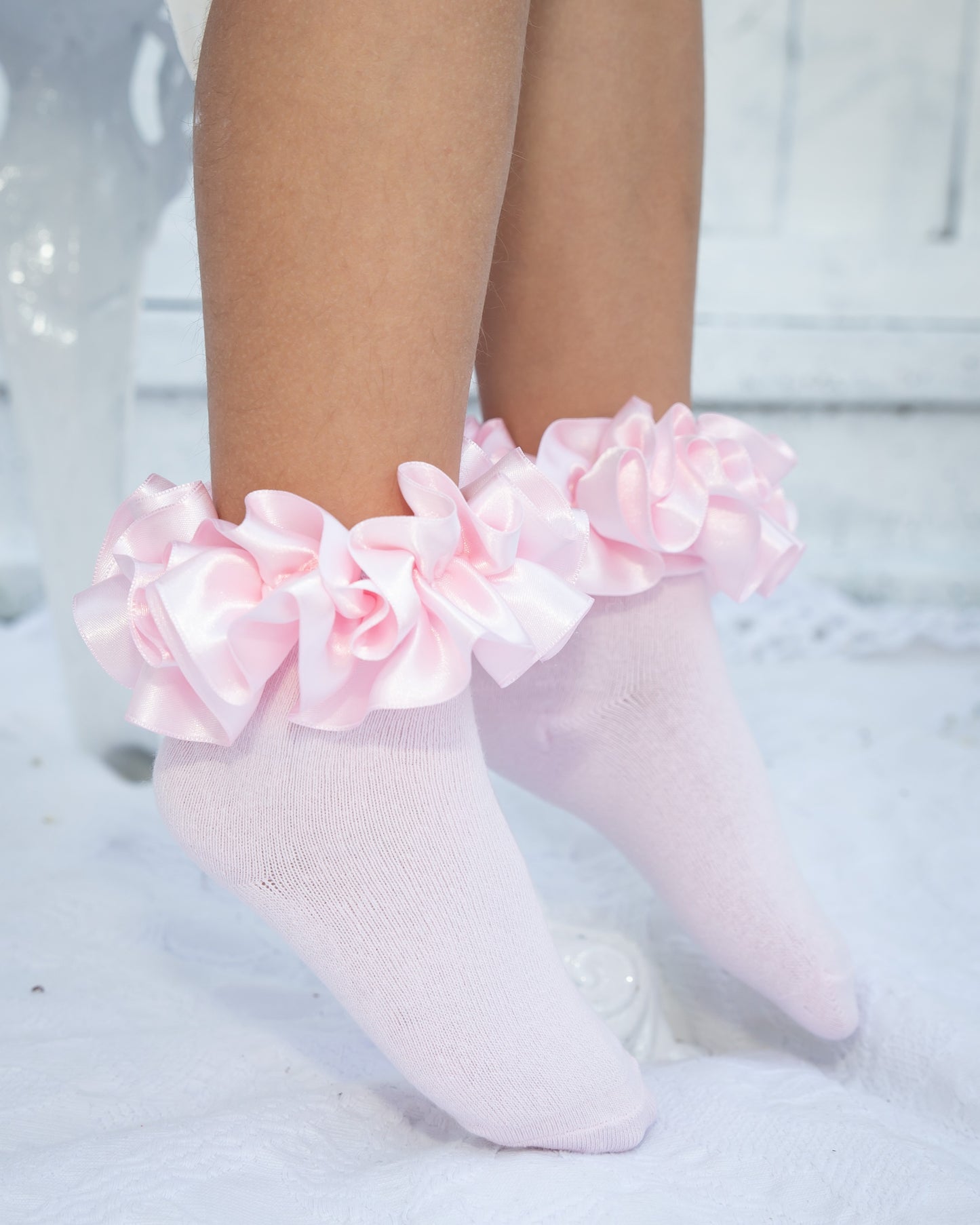 Girls Baby Ribbon Socks - littlestarschildrenswear