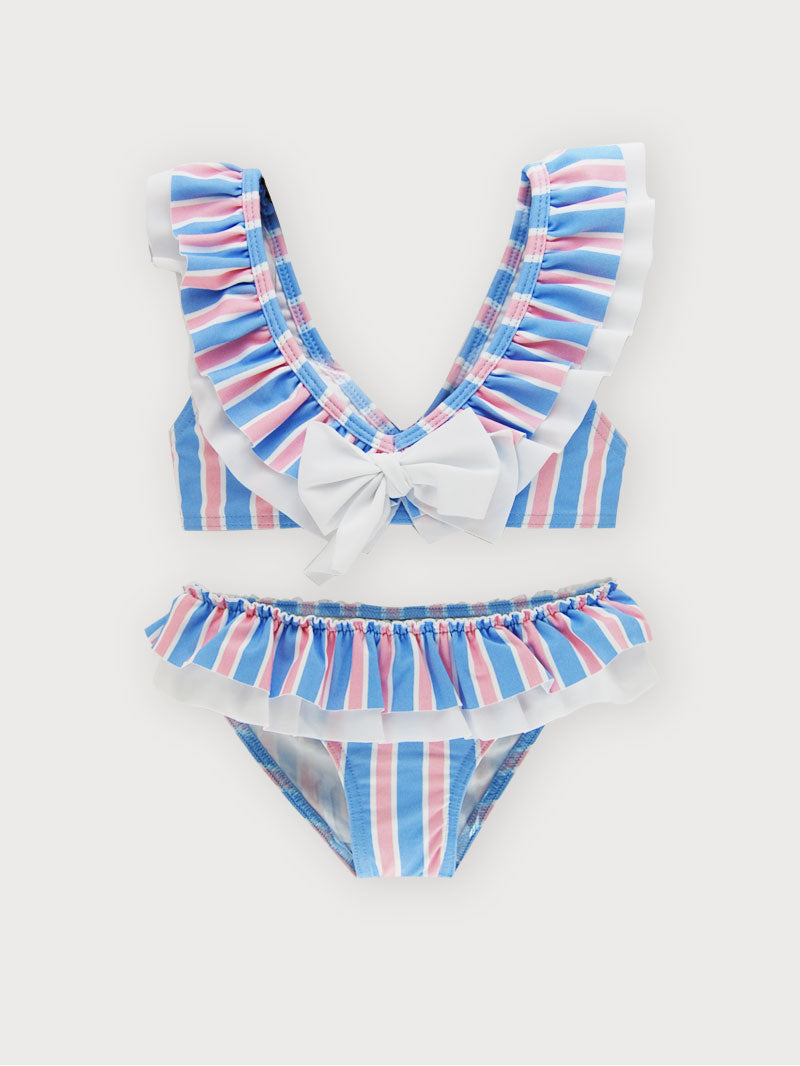 Girls Candy Stripe Bikini - littlestarschildrenswear