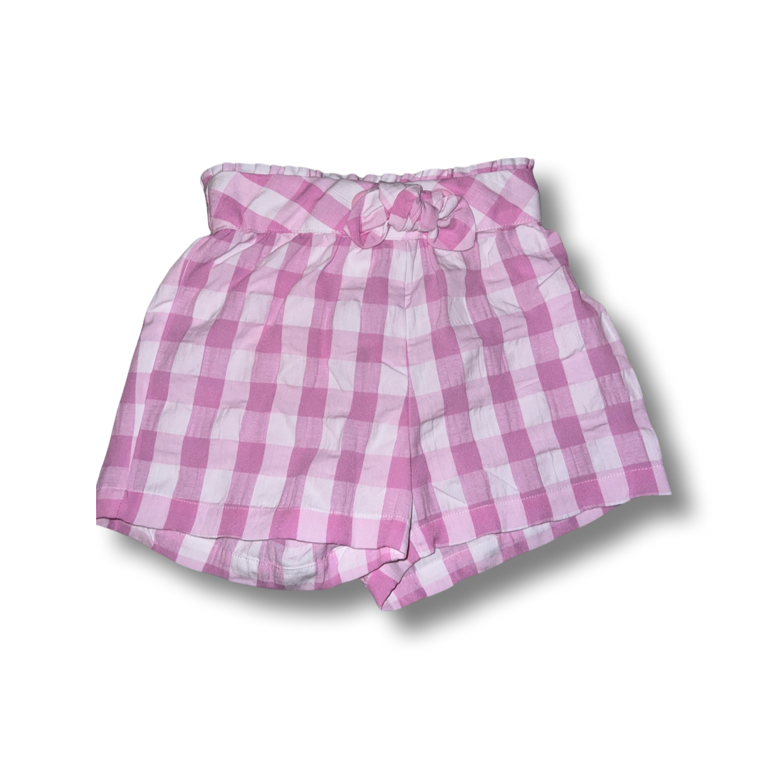 Girls Check Shorts - littlestarschildrenswear